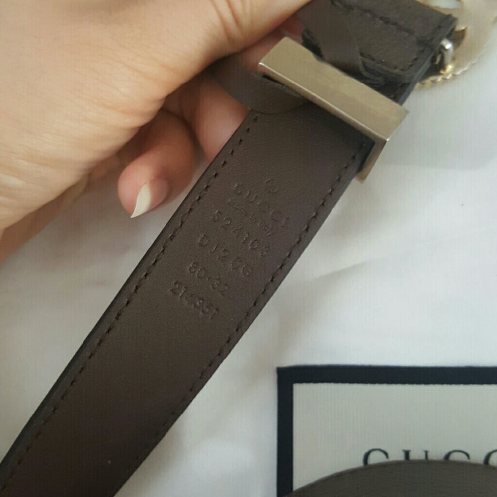 Gucci marmont textured GG logo buckle belt - Picture 3 of 3